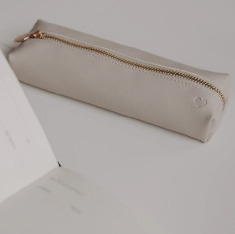 Federtasche *Herz* taupe - 0