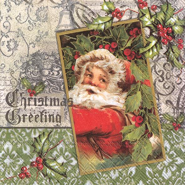 Servietten *Nostalgic Santa*