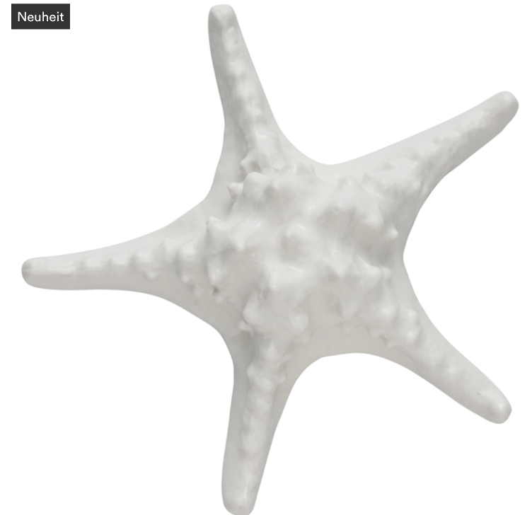 Dekoration Seesternl *Shellille* weiss
