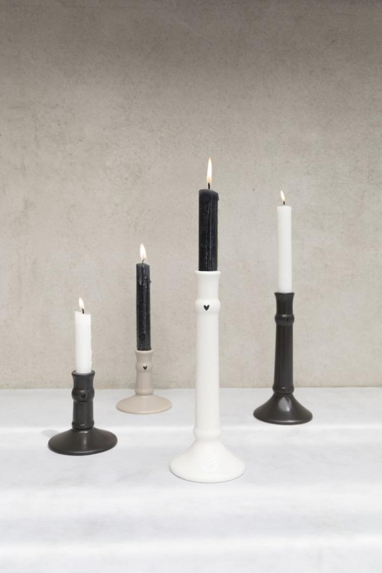 Kerzenständer *matt schwarz* 10 cm - 0