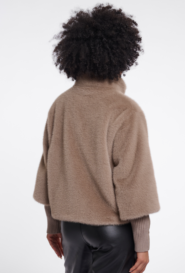 Faux Fur - Jacke *Nesrin* mocca - 1