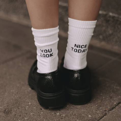 Socken weiss *You look nice today**
