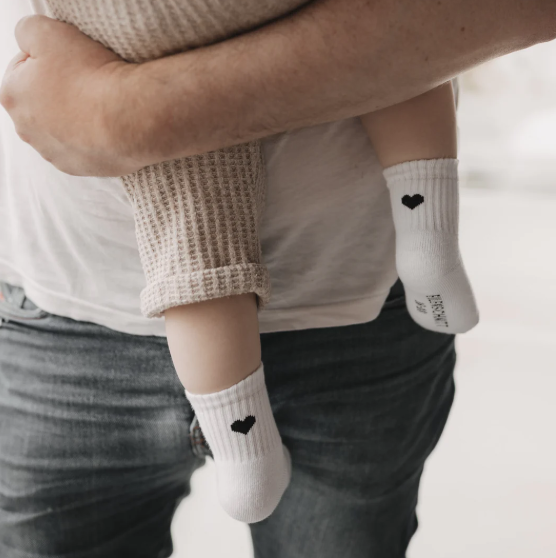 Baby-Socken *Herz schwarz*