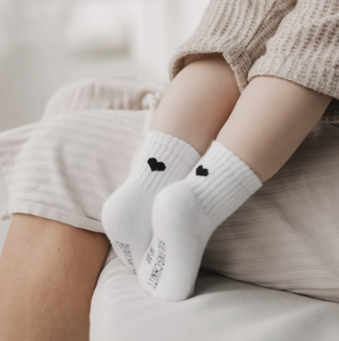 Baby-Socken *Herz schwarz* - 1