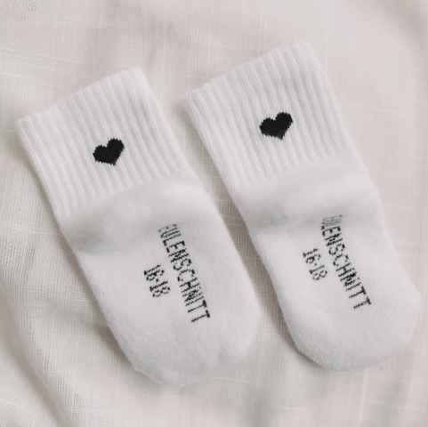 Baby-Socken *Herz schwarz* - 3