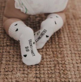 Babysocken *Allover Herzen* schwarz - 0