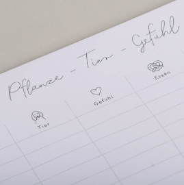 Block *Pflanze-Tier-Gefühl* - 1