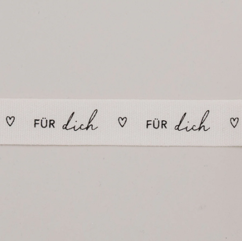 Geschenkband 5m *Für Dich* - 5