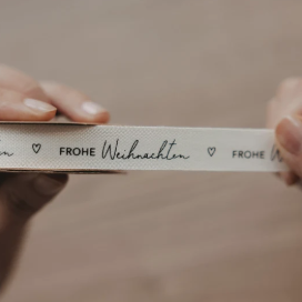 Geschenkband *Frohe Weihnachten* 5m - 1