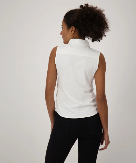 Thylie Ärmellose Jersey-Bluse *Lynn* weiss - 2