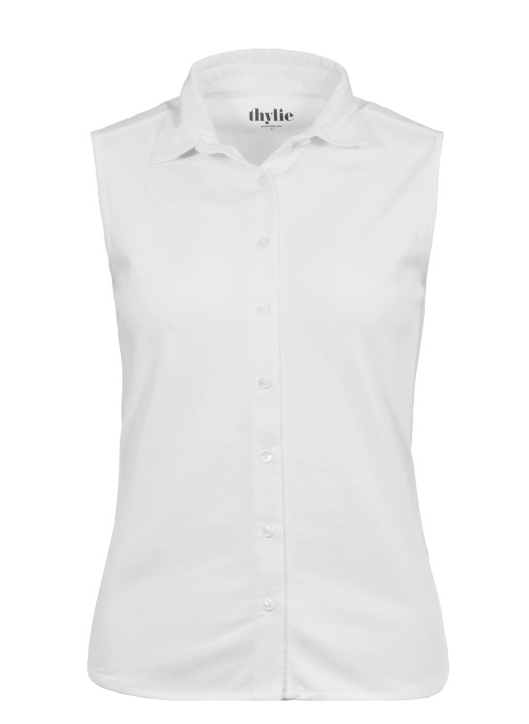 Thylie Ärmellose Jersey-Bluse *Lynn* weiss - 1