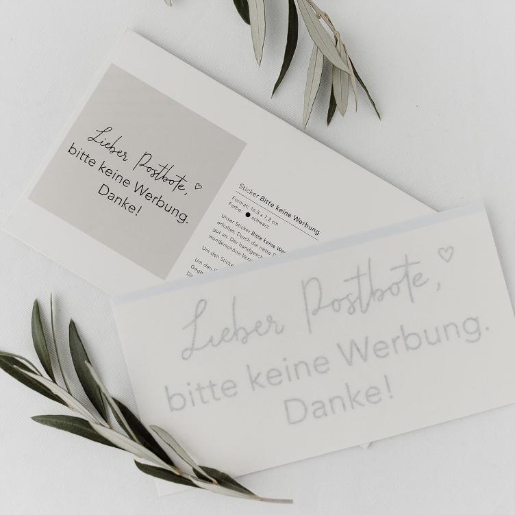 Sticker *Keine Werbung* - 2